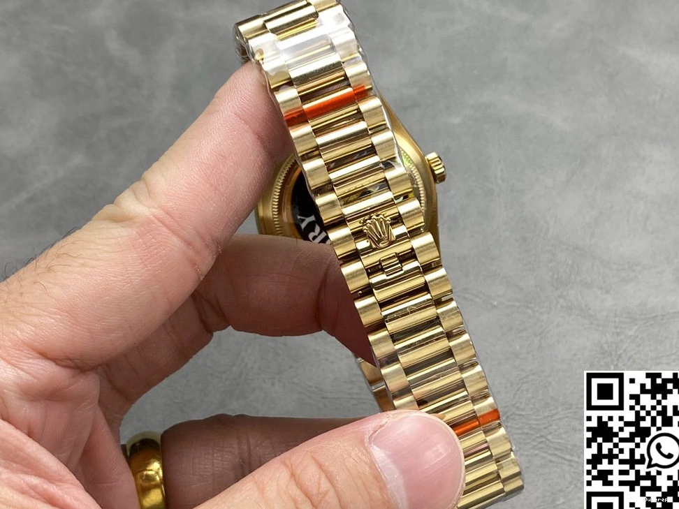 M128238-0113 QF Date Rolex White v5 987 Dial Day Yellow Tungsten Steel Gold Resilient 36mm Factory 0719